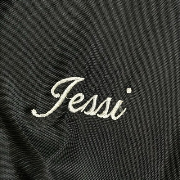 Vintage Pine River Fire Dept Jacket Mens Medium Birdie Bomber Black 90s - Picture 4 of 11